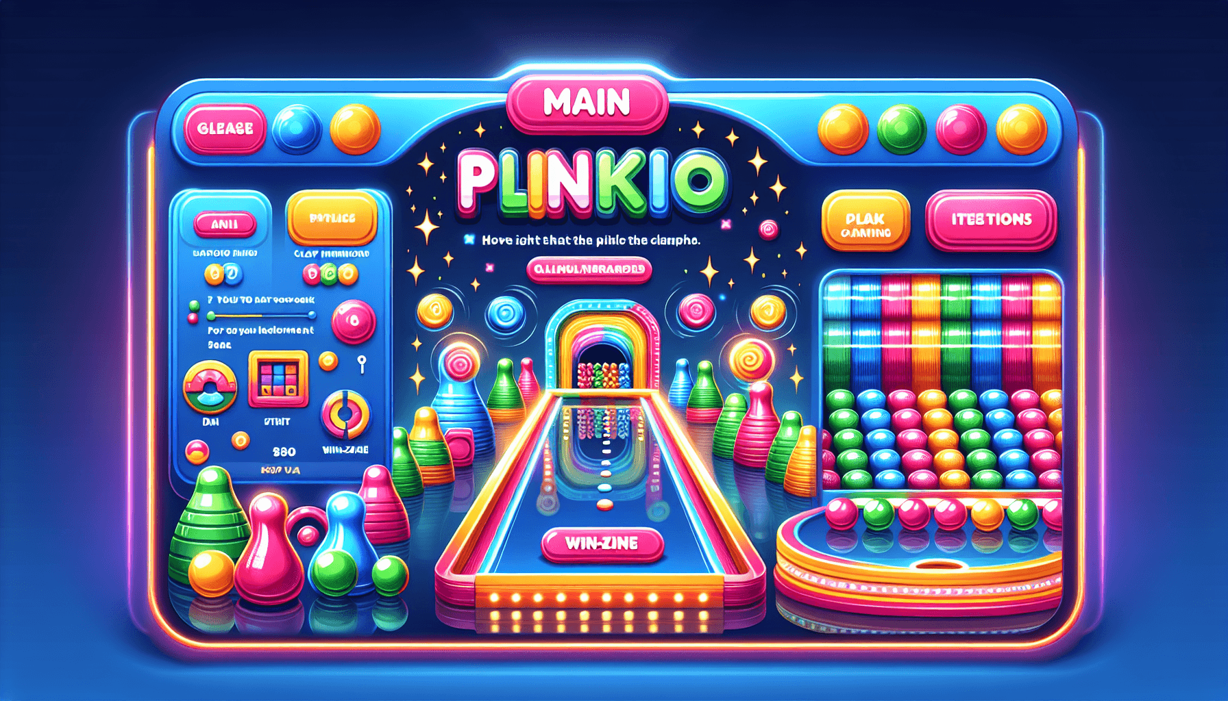 Plinko game screen